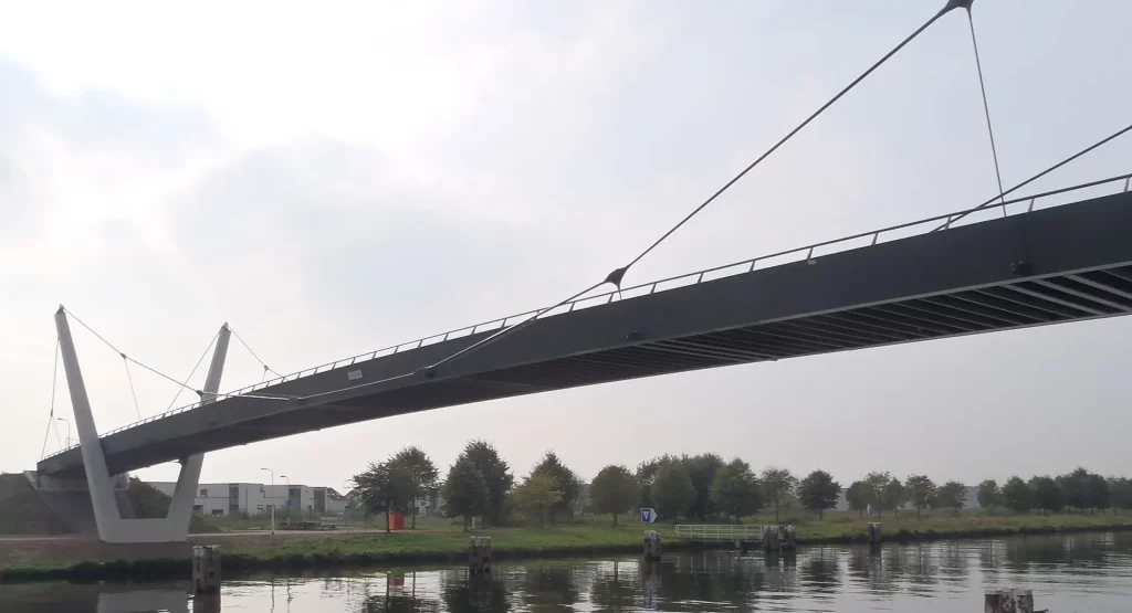 Voldijk fietsburg Bridge , Tilburg Netherlands