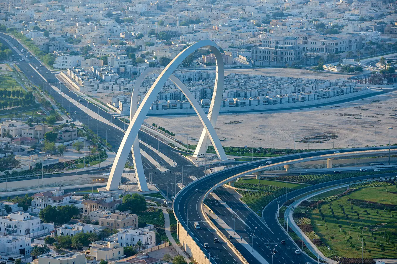 al Wahda Arches Qatar world cup 2022 - macalloy structures