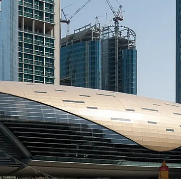 dubai metro station with macalloy of Sheffield. Macalloy Architectural Tie Rods & Tension Bars