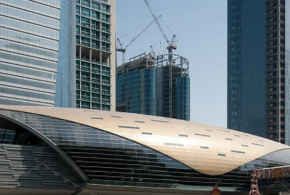 dubai metro station with macalloy of Sheffield. Macalloy Architectural Tie Rods & Tension Bars